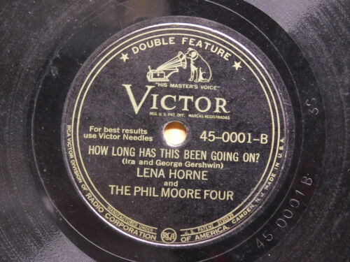 Lena Horne The Phil Moore Four Jazz 78 I Want A Little Doggie on Victor - Picture 2 of 3