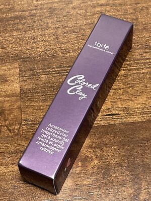 TARTE AMAZONIAN COLORED CLAY BROW GEL TINTED MEDIUM BROWN 0.1352 OZ BOXED New