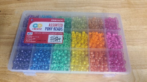 GO Create Pearl-Faceted Pony Beads, 2300 Pack of Multicolored