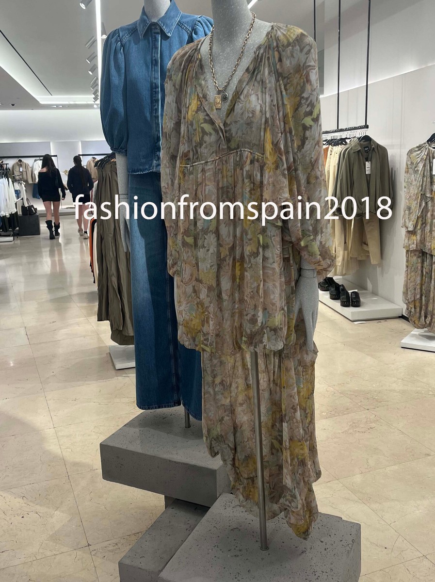 専用出品fashionko様 ZARA NEW WOMAN ASYMMETRIC LONG PRINTED DRESS ZW COLL. BOHO
