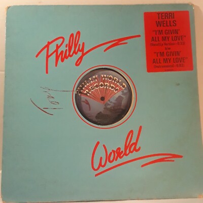 Terri Wells I'M Givin' All My Love 1984 PROMO 12