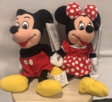 Disney Mickey Mouse And Minnie Mouse Mini Bean Bag PLUSH 9  