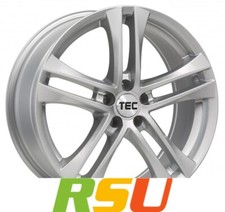 TEC Speedwheels AS4 brillant-silber 6.5x16" ET38 LK5 100 ML 57.1 Alufelgen 16...