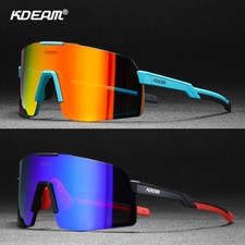 KDEAM Polarized Sunglasses Mens Women Outdoor Mirror Cycling Sport Goggles UV400