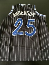 Magic Nick Anderson signed jersey W/COA