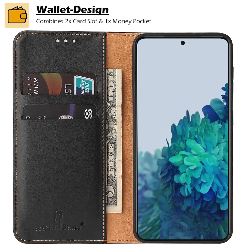 Hülle Lederhülle Klapphülle Flip Case Leder Schutzhülle Tasche Handyhülle Cover - Bild 2 von 4