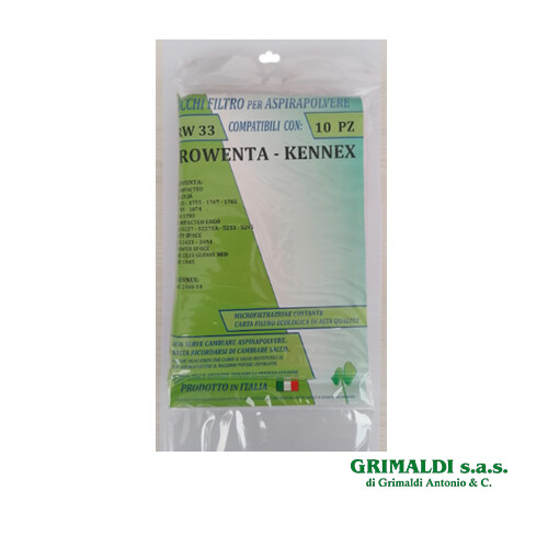 10 SACCHETTI ASPIRAPOLVERE PER ROWENTA TUTTI I MODELLI COMPACTEO ERGO RW33  | eBay