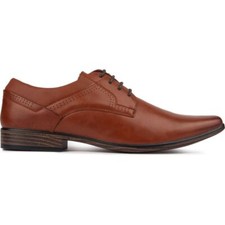 Soletrader Mens Hyde Derby Lace-Up Shoes Tan