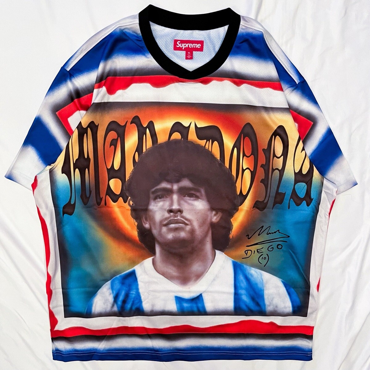 ウェア Supreme Maradona Soccer Jersey Supreme Maradona Soccer Jersey — Kick Game