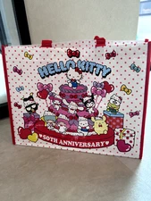 Sanrio Characters Hello Kitty 50th Anniversary Tote Bag Daiso Japan limited