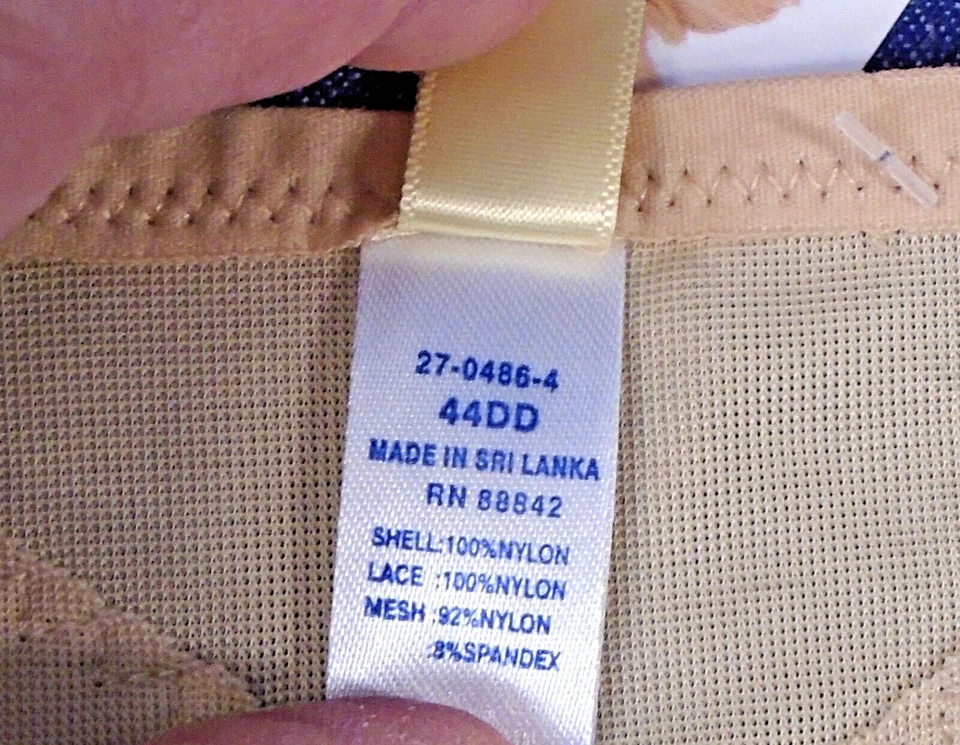 Sutiã Comfort Choice Easy Enhancer fechamento frontal longline bege renda sem fio 44DD - Imagem 3 de 4