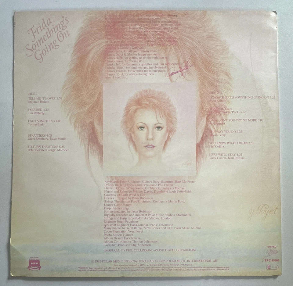 FRIDA - Something's Going On (Abba) - 12" Vinyl Record LP - EX / VG+ Condition - Image 3 of 4