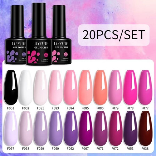 20/24PCS Smalto Gel Termico Set 3 Strati Temperatura Smalto Cambia Colore - Foto 77 di 90