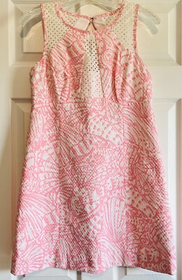 Lilly Pulitzer Women s Kaylee Shift Dress Hubba Bubba Sea Cups Lined Size 6 NWT