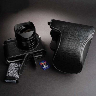 Handmade Genuine Real Leather Half Camera Case Cover Bag For Leica Q Q2 Q3