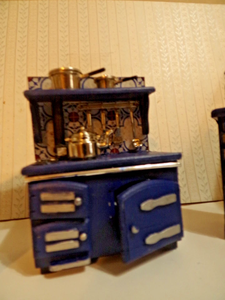 COCINA MATCHINK MINIATURA CASA DE MUÑECAS 3 PIEZAS, CON ACCESORIOS Foto 4 de 4