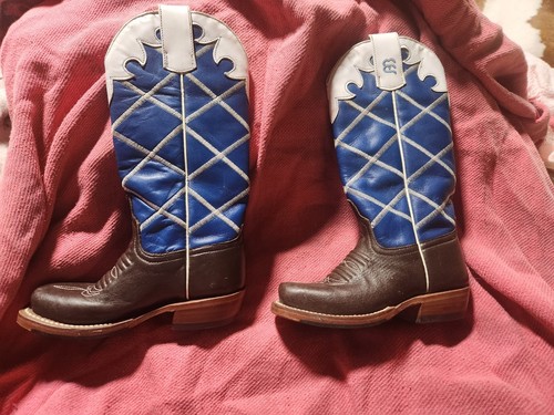 💥💥Anderson Bean💥💥 Kids Boys Leather Cowboy Boots.. Size 9 - Picture 2 of 11