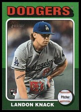2024 Topps Heritage #532 Landon Knack RC Green Border Los Angeles Dodgers NM+