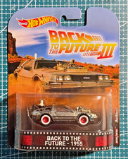 Hot Wheels DWJ77 Back to the Future 1955 Time Machine DeLorean Real Riders