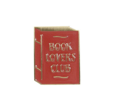 Book Lovers Club Emaille Anstecknadel Anstecker Brosche Literatur Leseclub Geschenk