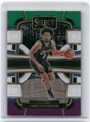 2023-24 Panini Select #26 Cade Cunningham Green White Purple Prizms