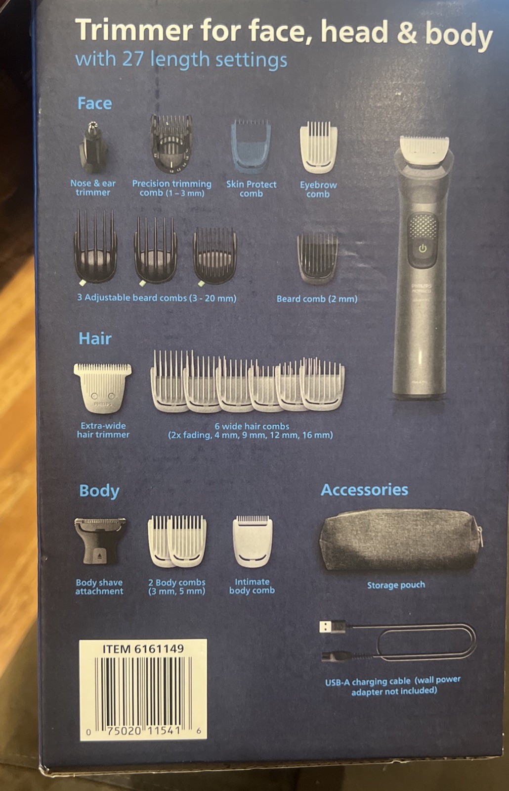Philips Norelco All n 1Electric 24-in-1 Beard, Hair &Body Trimmer New free ship