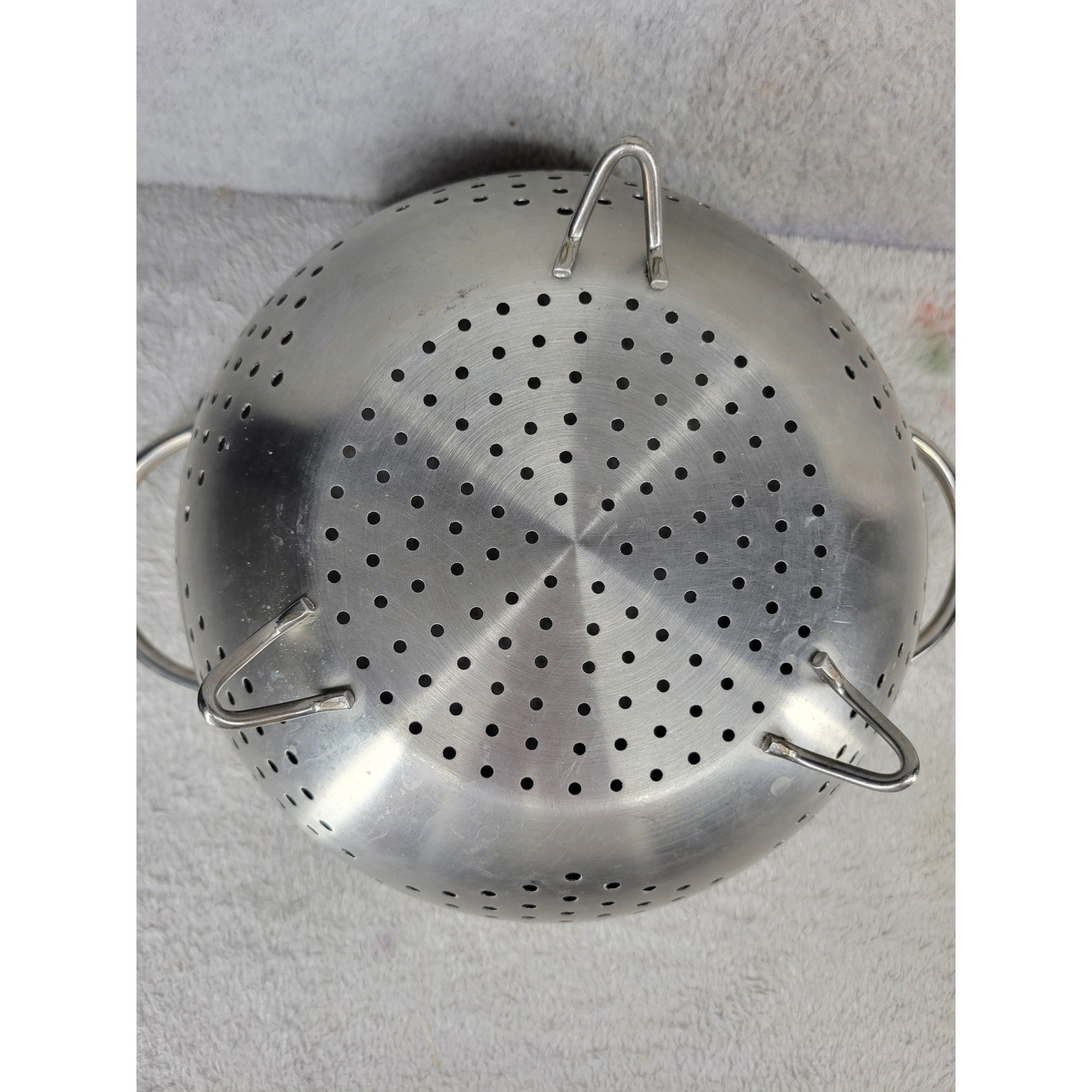 Stainless Steel Colander 5.5 Qt Footed Basket Strainer Kitchen Tool