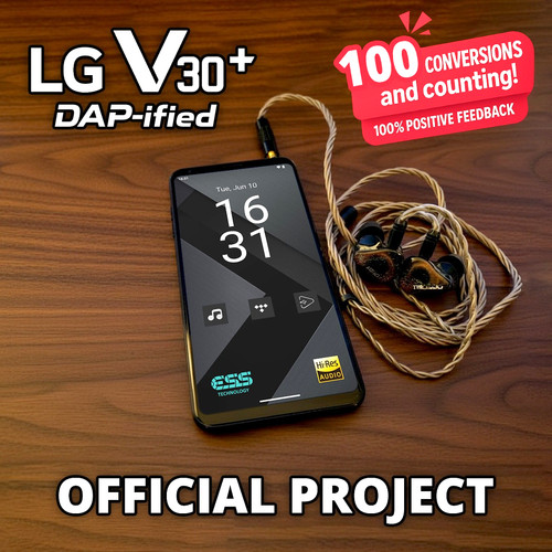LG V30 V30+ DAP-ified / Digital Audio Player Android 14 Upgrade / QuadDAC Unlock