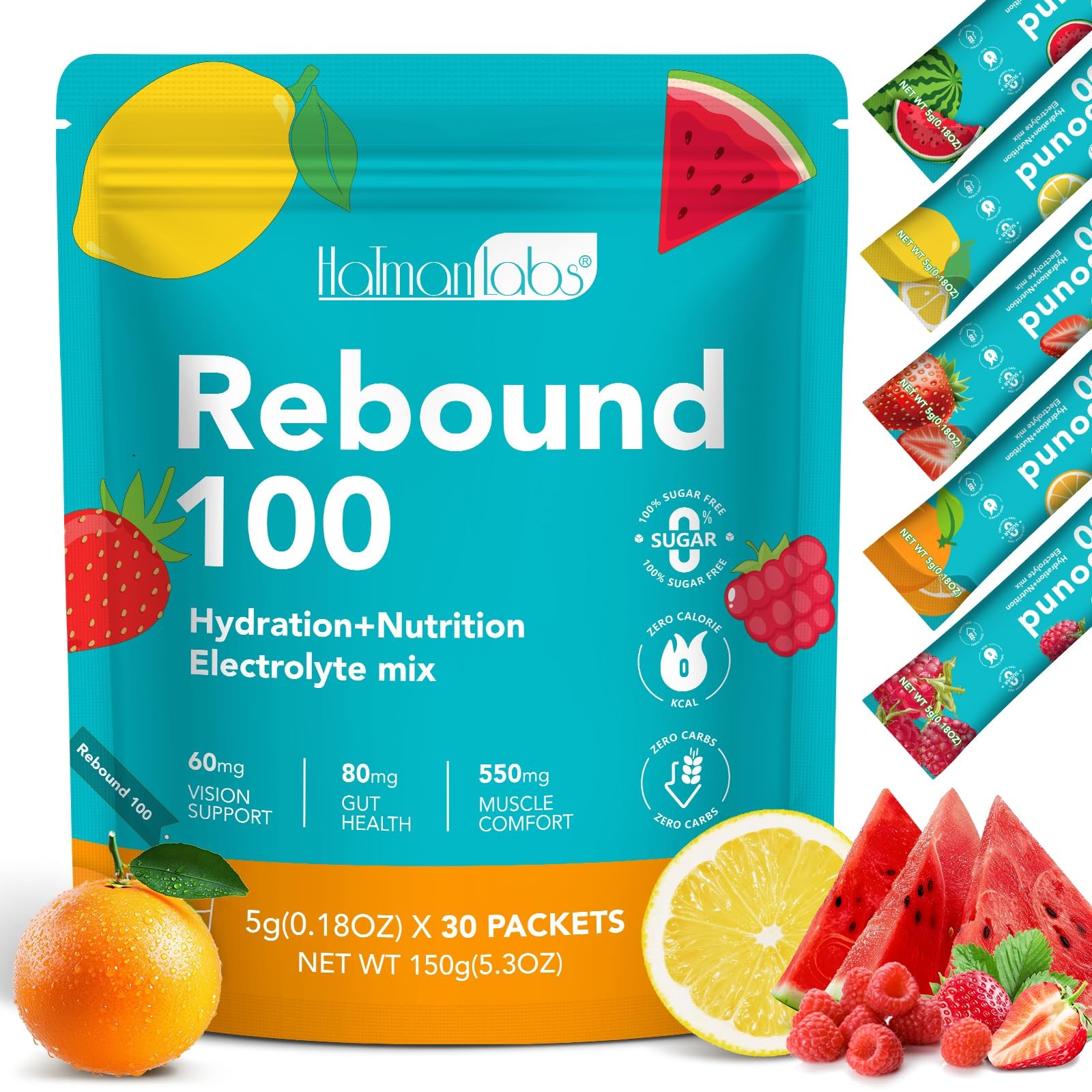 30 PCS Electrolyte Powder Packets Electrolytes Sachets Liquid Daily IV