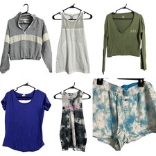 Victorias Secret Bundle Lot 6 piece Athletic Wear Shorts Tops Athleisure XS