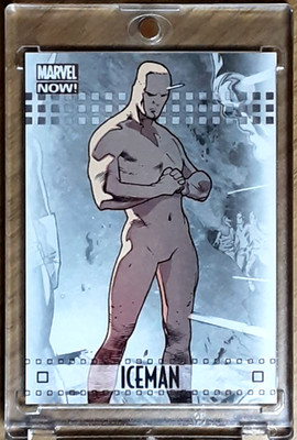 2013 Marvel Now Upper Deck Silver Parallel Card 42 ICEMAN. ( PACK FRESH GEM )