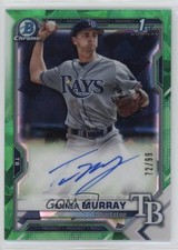 2021 Bowman Chrome HTA Green Atomic Refractor 72/99 Tanner Murray Auto 0e3u