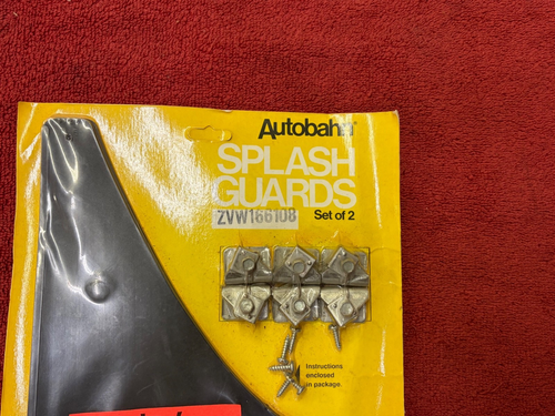 Autobon Sign NOS VOLKSWAGEN VW AUTOBAHN SPLASH GUARDS ZVW166208 Set of 2 | eBay