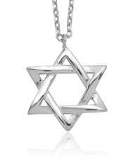 925 Sterling Silver Star of David Chain Necklace