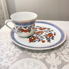 Vintage Holt Howard Hho2 Snack Plate Cup Set Of 4 Original Box Discontinued