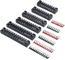 Terminal Block and Strip-6 Sets 8/10/12 Positions 600V 15A Dual Row