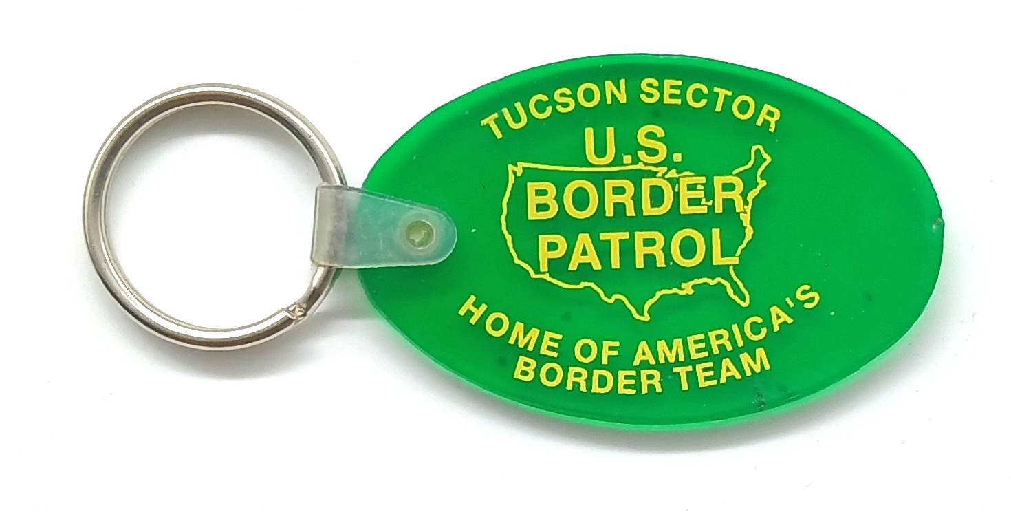 Vintage U.S. Border Patrol Tuscon Sector Arizona Keyring Keychain