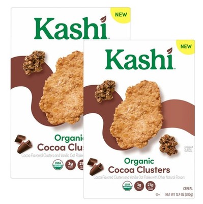 Kashi Organic Cocoa Clusters & Vanilla Oat Flakes Cereal 13.4-oz (2 Pk) 