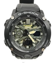 Casio G-Shock GA-2000 Quartz Men's Watch Olive Black Camouflage Used