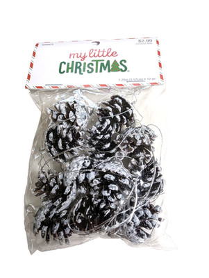 My Little Christmas Tree Small Pine Cones Ornaments