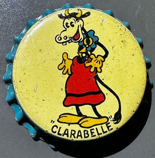 Vintage Clarabelle Lime Cork Soda Bottle Cap