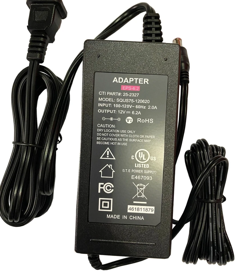 UL 12V AC DC Adapter For IBM T54A T560 6656-HG2 LCD Monitor Power Supply Charger - Image 2 of 4