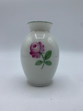 Augarten Wien Vase 524/5089/171 weiß geblümt (9.2)