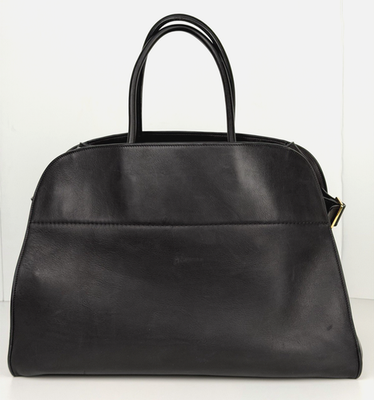 The Row Soft Margaux 17 Tote Bag in Black Leather D1 | eBay