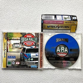 Daytona USA Sega Rally Championship Sega Saturn with obi