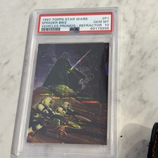 1997 Topps Star Wars SpeederBike Vehicles Promo #P1 PSA 10 Darth Vader Refractor