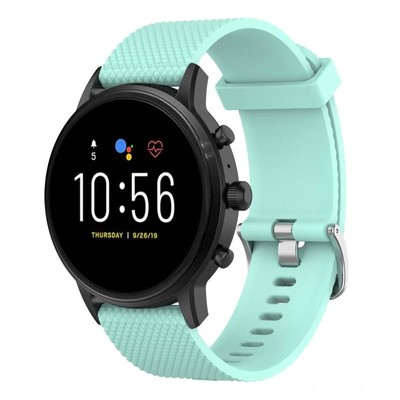 Cinturini per orologi in Silicone nero kaki Hemsut 18mm