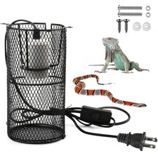 Reptile Heat Lamp Guard Ceramic Heat Emitter Basking Heater Lamp Reptile Acce...