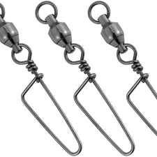 	Dr.Fish 20 Pack Ball Bearing Swivels with Snap Snap Swivels Fishing Tackle	