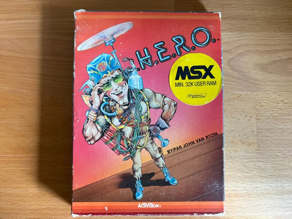 MSX Game Cassette/Tape: H.E.R.O.